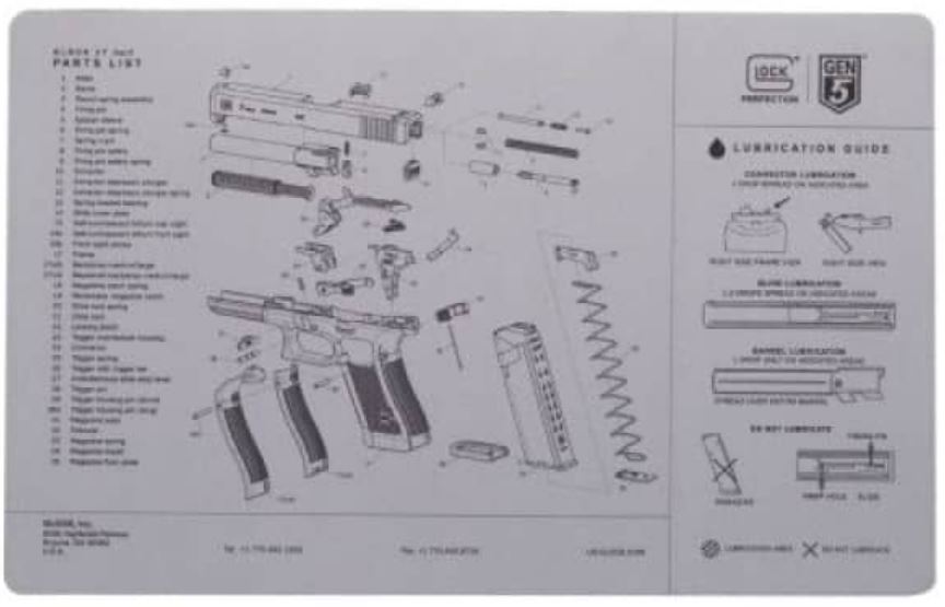 GLOCK Unterlagsmatte Gen 5 grau GLOCK Unterlagsmatte Gen 5 grau